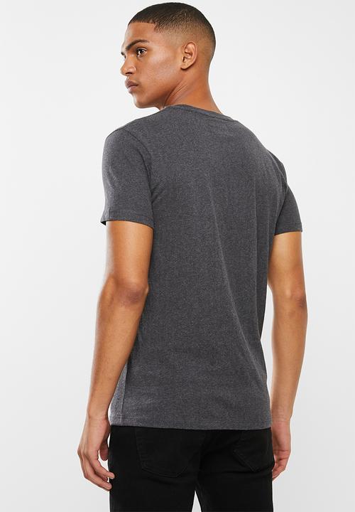 Superdry. - Ol vintage embrodery tee - charcoal