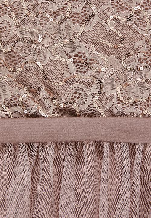 VELVET - Cape sleeve maxi dress - pink / lilac