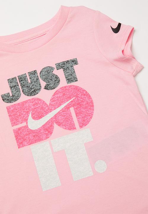 Nike - Faux heather scoop tee - pink