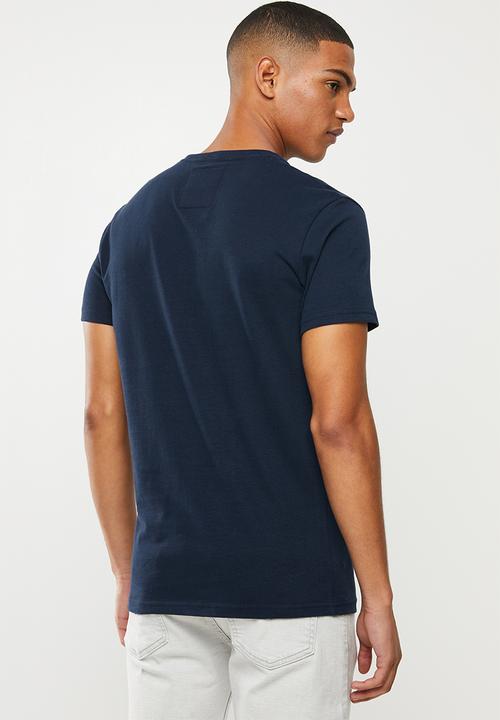 Superdry. - Retro sport tonal tee - navy