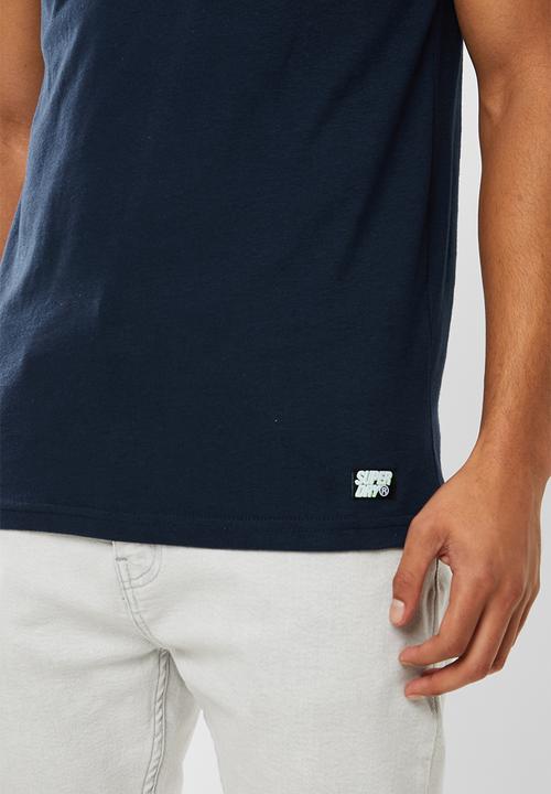 Superdry. - Retro sport tonal tee - navy