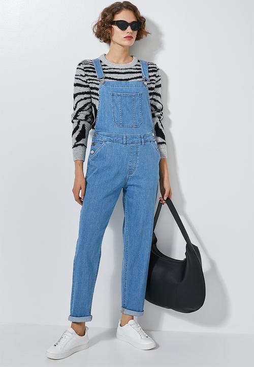 Superbalist - Tapered leg dungaree - blue