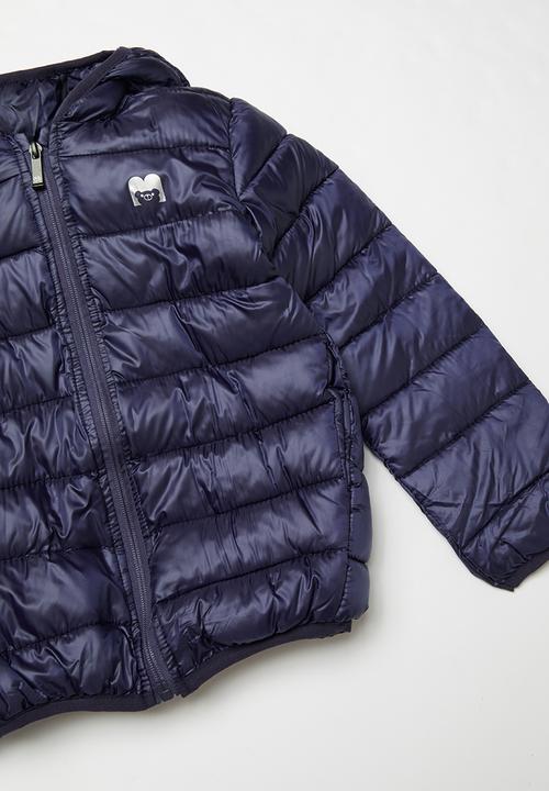 Pop Candy - Boys hooded puffer - navy