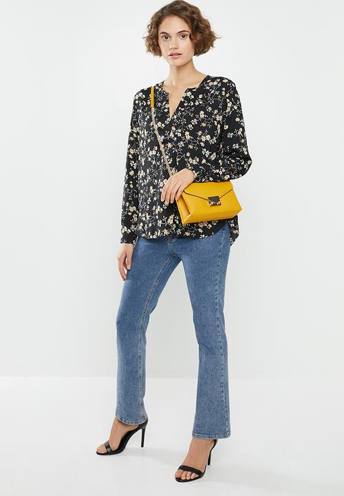 Jacqueline de Yong - Zoey v-neck blouse - multi