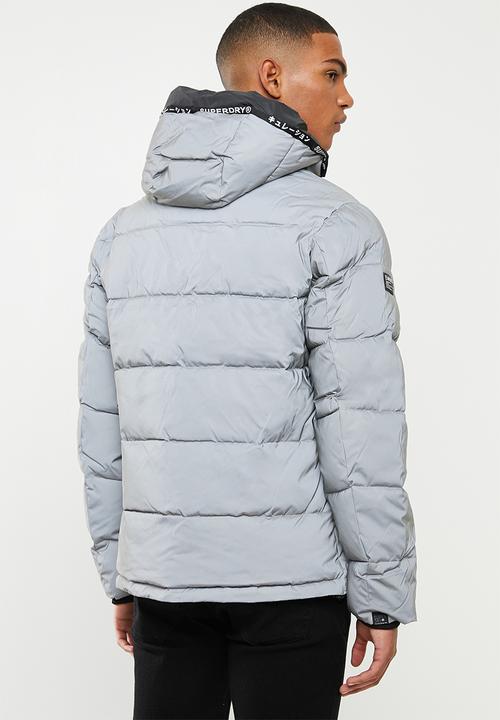 Superdry. - Reflector padded jacket - silver