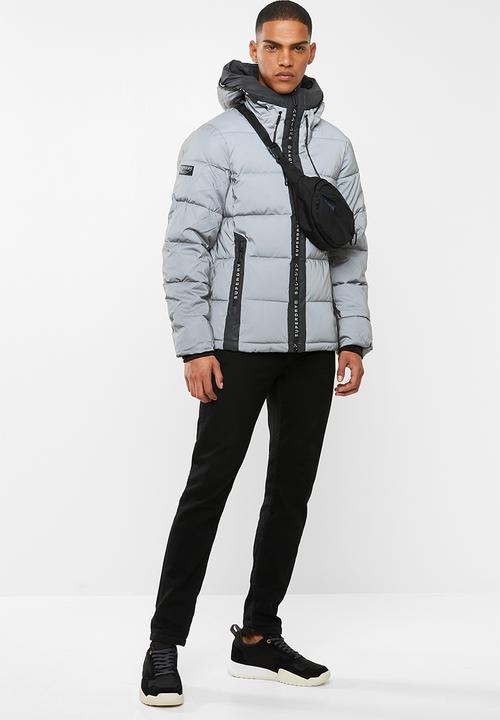 Superdry. - Reflector padded jacket - silver