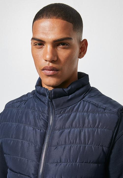 Superbalist - Lightweight sleeveless puffer jacket - navy