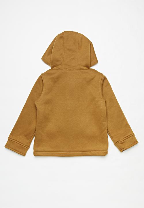Pop Candy - Boys hooded coat - camel