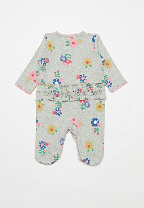 Pop Candy - Long sleeve sleepsuit - grey multi