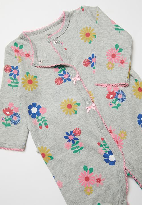 Pop Candy - Long sleeve sleepsuit - grey multi
