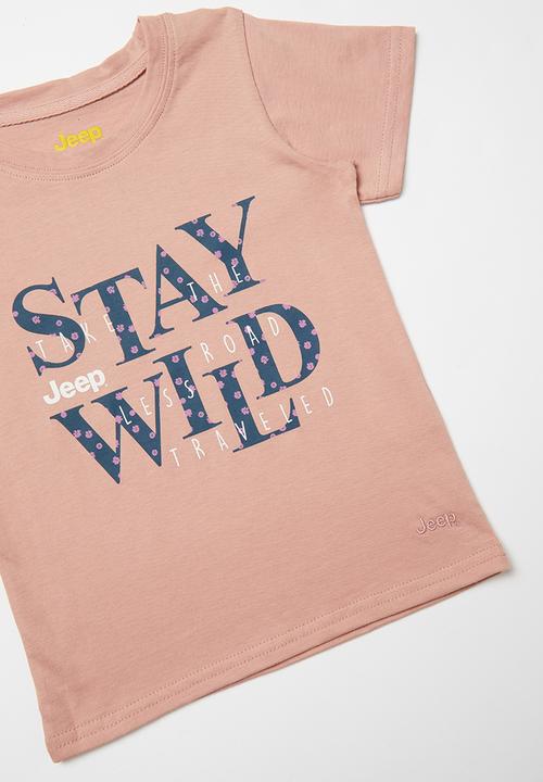 JEEP - Printed tee - dirty pink