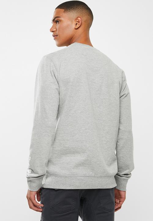 S.P.C.C - Webster signature crew neck sweat - grey melange