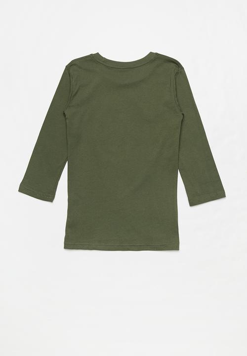 JEEP - Long sleeve iconic tee - fatigue