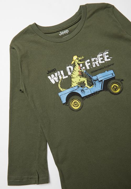 JEEP - Long sleeve iconic tee - fatigue