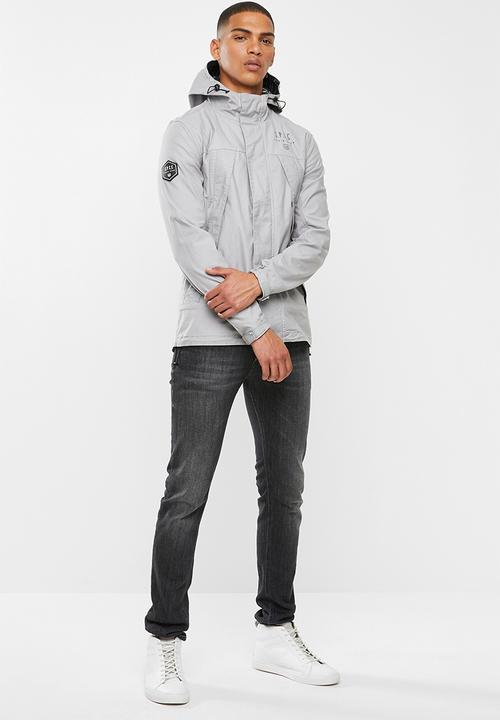 S.P.C.C - Marshall lightweight hooded jacket - silver grey