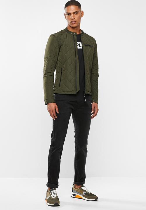 Replay - Slim hyperflex black jeans  - black