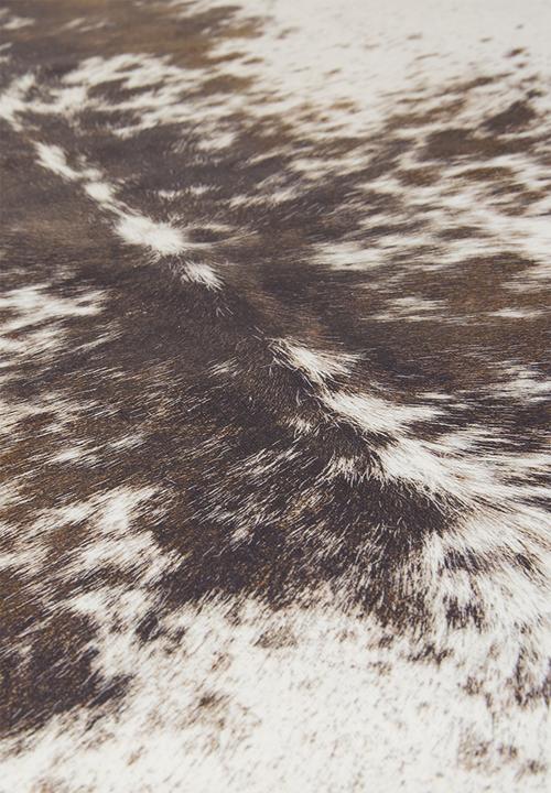 Sixth Floor - Faux cow hide rug - brown & white