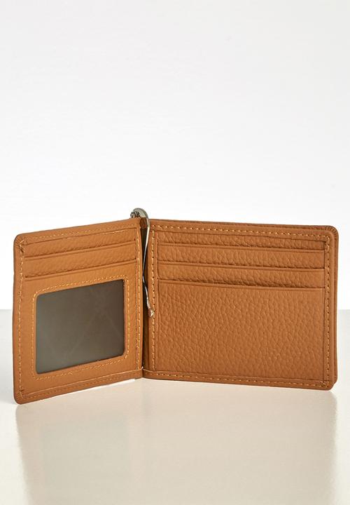 Pringle of Scotland - Ralph leather billford with money clip - tan