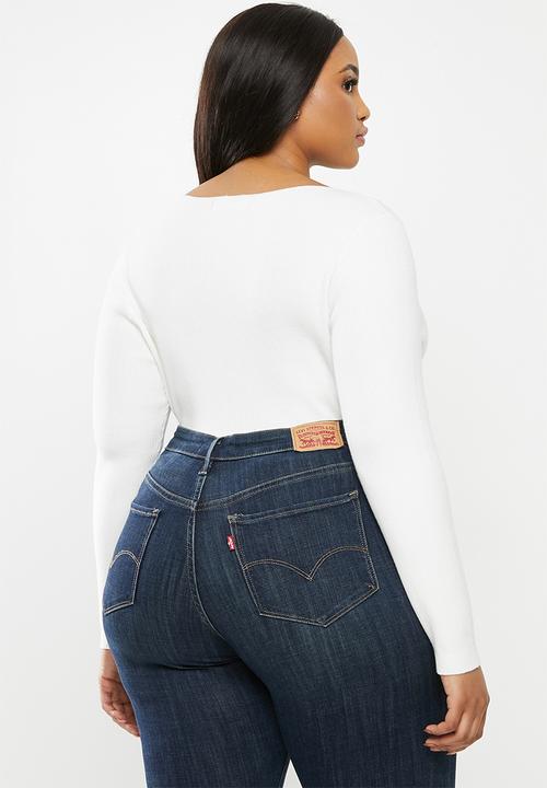 Glamorous - Plus high neck jumper - off white