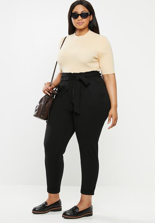 Carmakoma - Goldtrash easy paperback pants - black