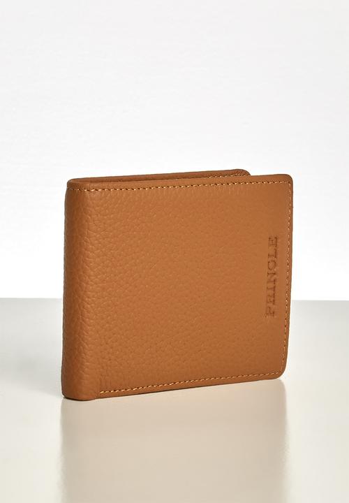 Pringle of Scotland - Dex  bifold leather wallet - tan