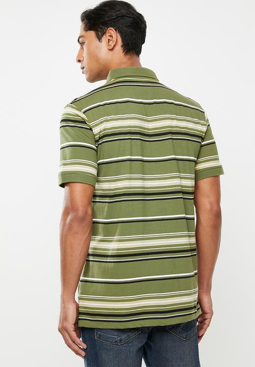 JEEP - Stripe short sleeve golfer - multi