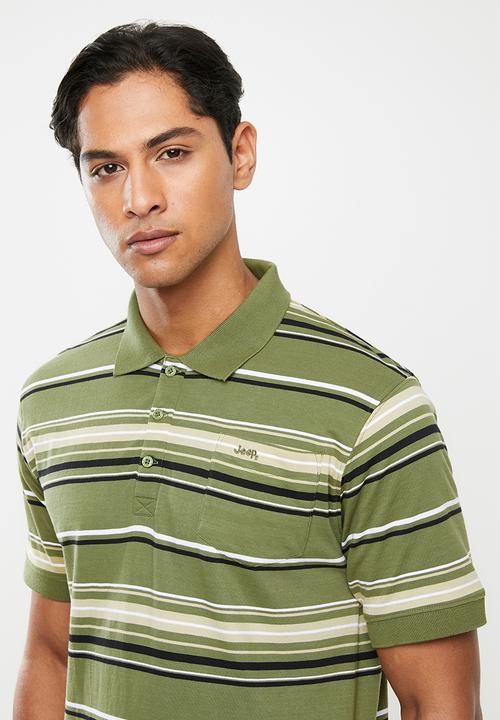JEEP - Stripe short sleeve golfer - multi