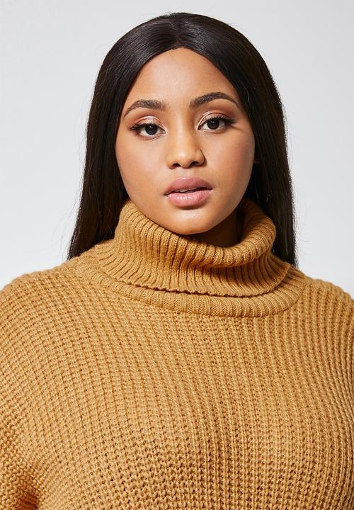 Superbalist - Rolled neck chunky jumper - ochre