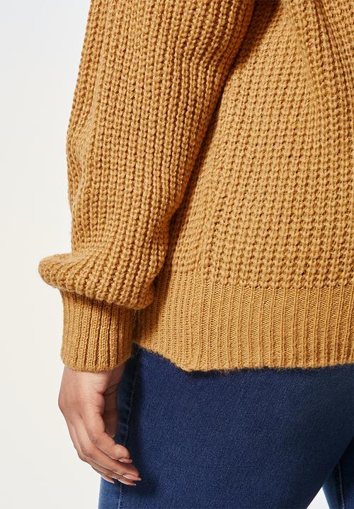 Superbalist - Rolled neck chunky jumper - ochre