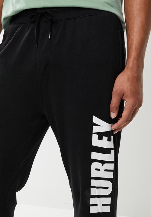 Hurley - Fastlane fleece pants - black