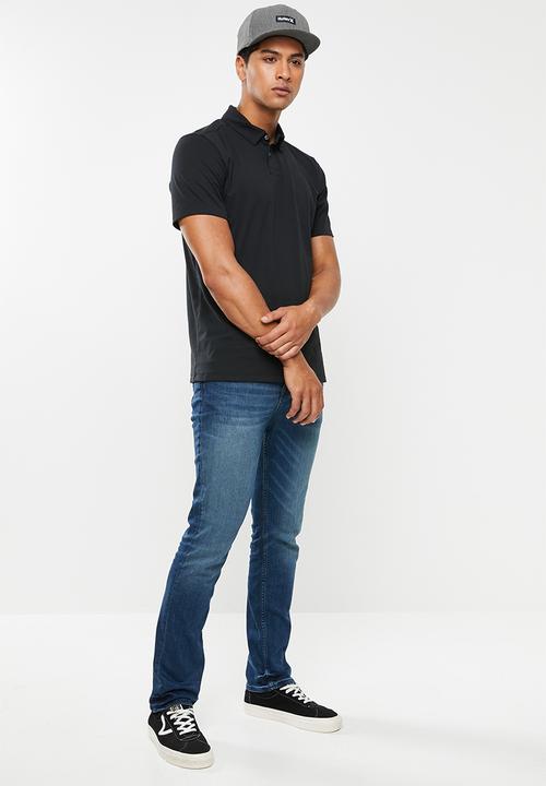Hurley - Harvey solid polo - black