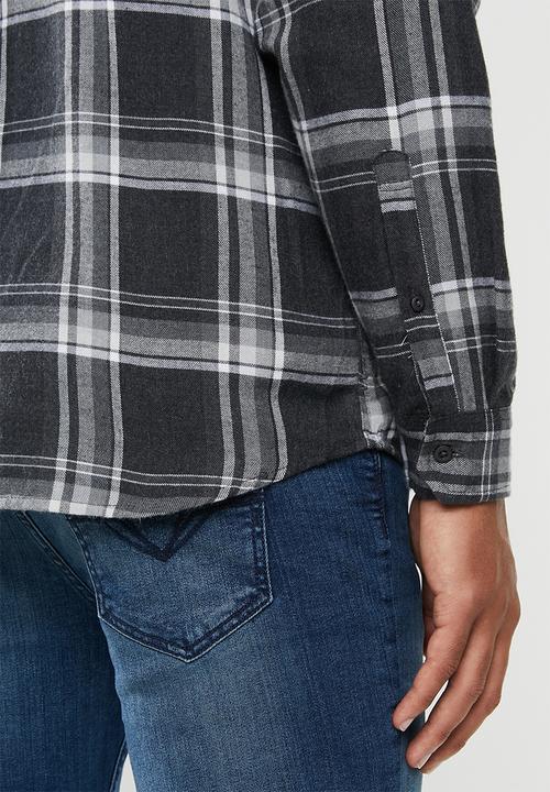 Hurley - Creeper washed shirt - black & white