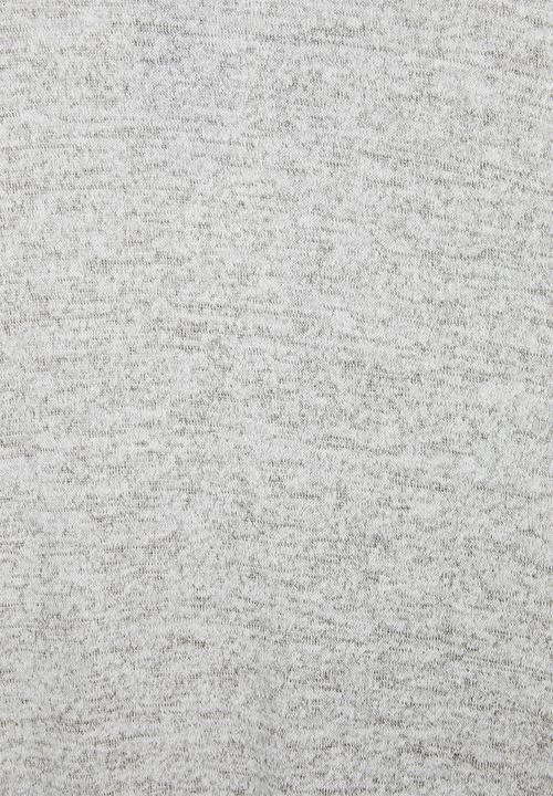 MILLA - Brushed cut & sew midi dress with front tie - grey 