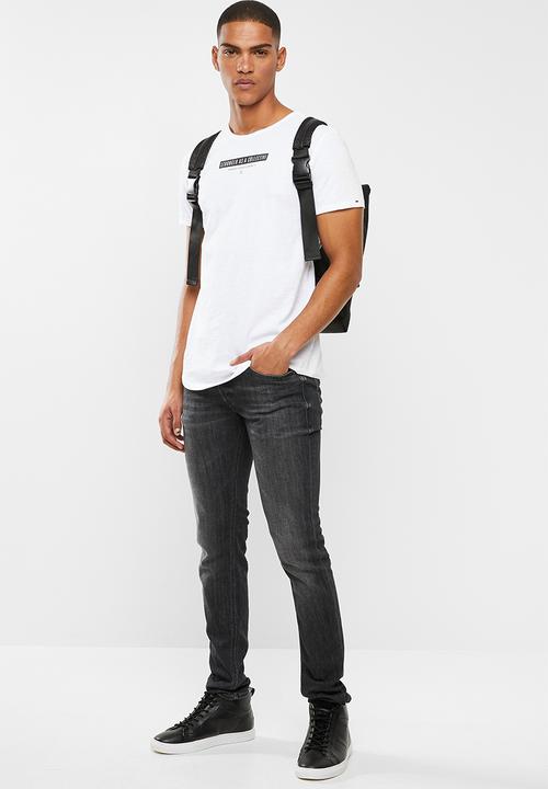 S.P.C.C - Allen slub logo tee - optical white