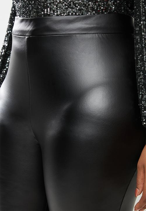 Blake - Pu pleather pant - black