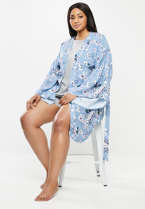 Superbalist - Plus robe - blue cherry blossom