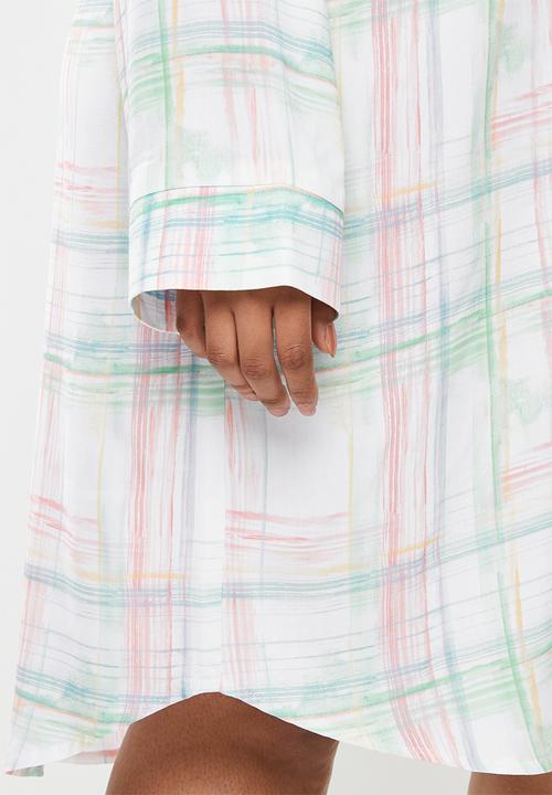Superbalist - Plus sleep shirt - pastel check