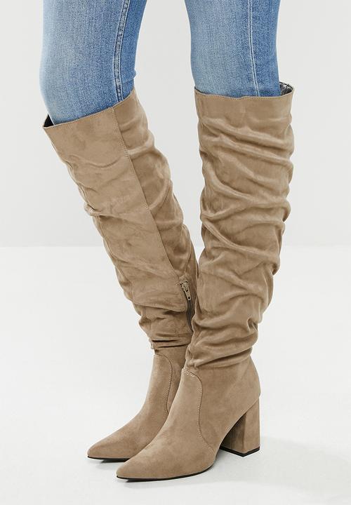 Superbalist - Kadie over-the-knee boot - taupe 