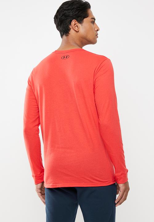 Under Armour - Sportstyle logo long sleeve tee - red & black