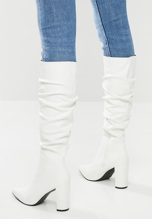 Superbalist - Nicole knee-high boot - white