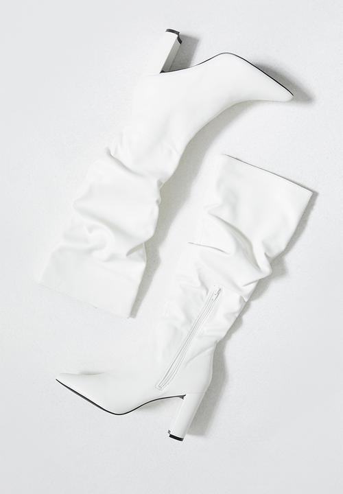 Superbalist - Nicole knee-high boot - white