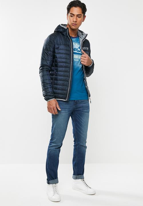 Superdry. - Core down jacket - navy