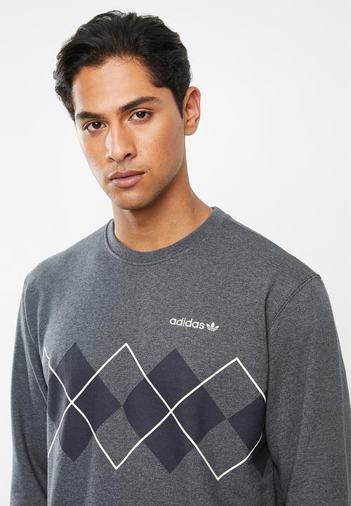 adidas Originals - Argyle crew sweatshirt - grey
