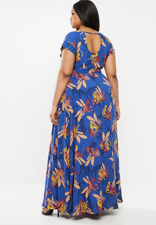 AMANDA LAIRD CHERRY - Scoopneck fit and flare maxi dress - multi