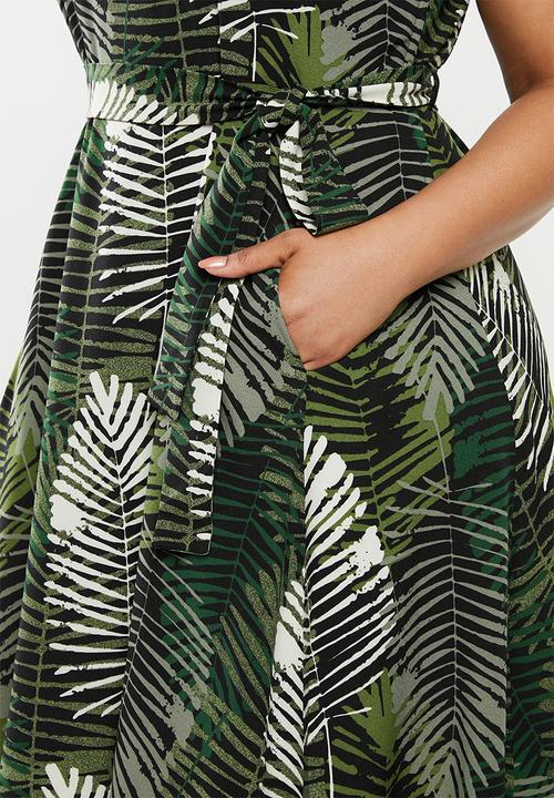 AMANDA LAIRD CHERRY - Scoopneck fit and flare maxi dress - multi