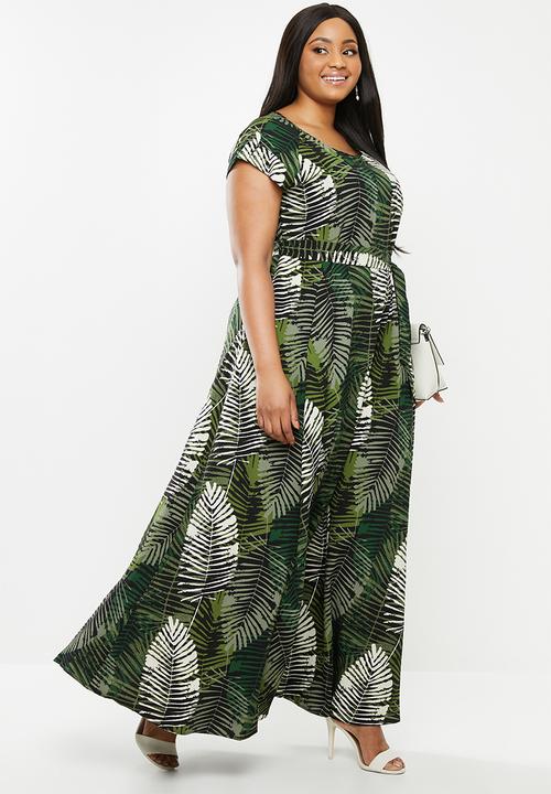 AMANDA LAIRD CHERRY - Scoopneck fit and flare maxi dress - multi