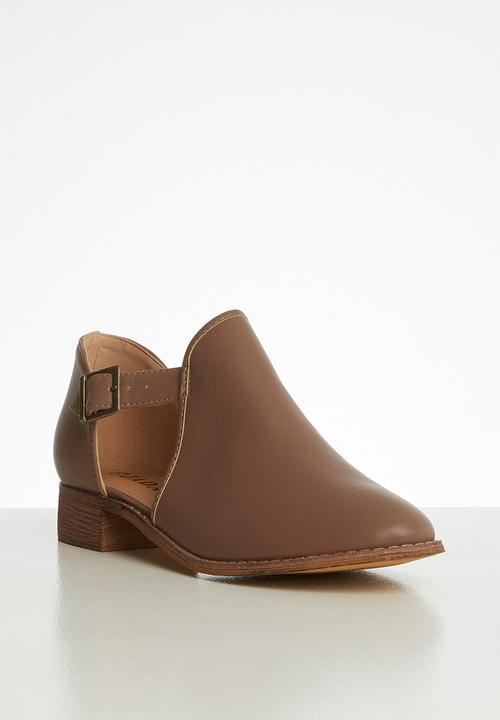 Jada - Side buckle bootie - taupe