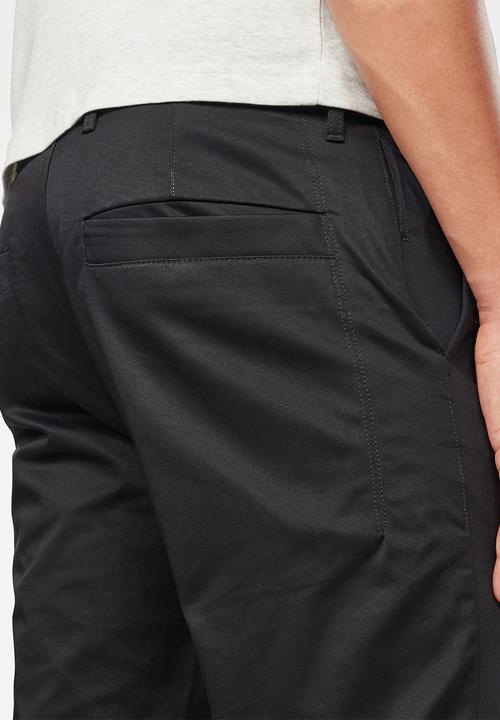 G-STAR - Bronson slim chino - black