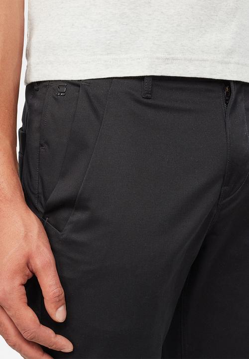 G-STAR - Bronson slim chino - black