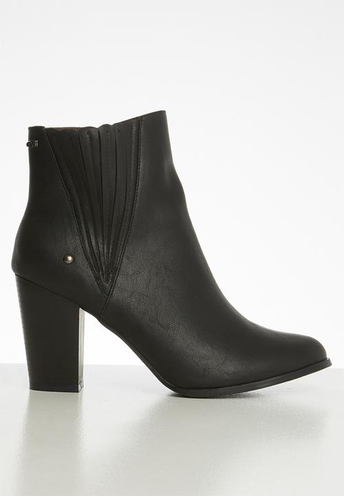Miss Black - Cognac boot - black